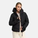 Marikoo Yukanii Damen Winterjacke Steppjacke kurz N114 Schwarz-Größe XL - Gr. 42