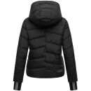 Marikoo Yukanii Damen Winterjacke Steppjacke kurz N114 Schwarz-Größe XL - Gr. 42