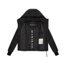 Marikoo Yukanii Damen Winterjacke Steppjacke kurz N114 Schwarz-Größe XL - Gr. 42