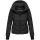 Marikoo Yukanii Damen Winterjacke Steppjacke kurz N114 Schwarz-Größe XL - Gr. 42
