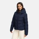 Marikoo Yukanii Damen Winterjacke Steppjacke kurz N114 Navy-Größe L - Gr. 40