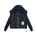 Marikoo Yukanii Damen Winterjacke Steppjacke kurz N114 Navy-Größe L - Gr. 40