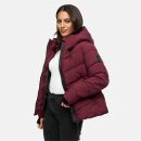 Marikoo Yukanii Damen Winterjacke Steppjacke kurz N114 Wine-Größe XS - Gr. 34