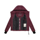 Marikoo Yukanii Damen Winterjacke Steppjacke kurz N114 Wine-Größe XS - Gr. 34