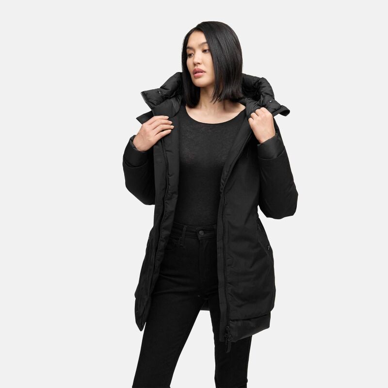 Navahoo Winterprinzessin Damen Herbst Winter Jacke N108 Schwarz Größe M - Gr. 38