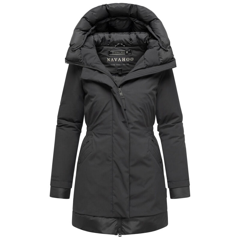 Navahoo Winterprinzessin Damen Herbst Winter Jacke N108 Anthrazit Größe M - Gr. 38
