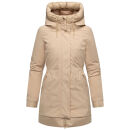 Navahoo Winterprinzessin Damen Herbst Winter Jacke N108 Beige Größe XXXL - Gr. 46