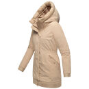 Navahoo Winterprinzessin Damen Herbst Winter Jacke N108 Beige Größe XXXL - Gr. 46