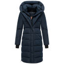 Navahoo Laubzauber Damen Winter Steppmantel Parka N080 Navy M - Gr. 38