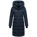 Navahoo Laubzauber Damen Winter Steppmantel Parka N080 Navy M - Gr. 38