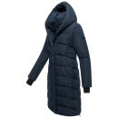 Navahoo Laubzauber Damen Winter Steppmantel Parka N080 Navy M - Gr. 38
