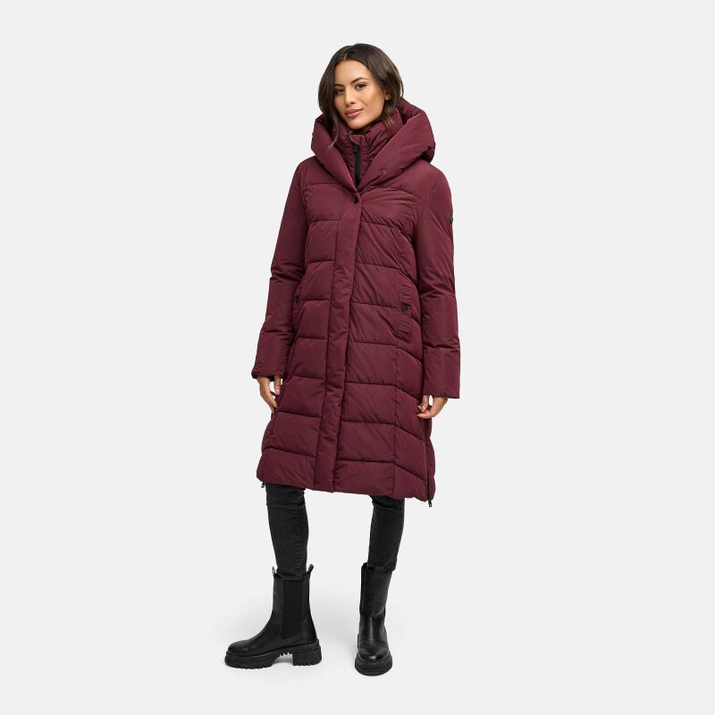 Navahoo Laubzauber Damen Winter Steppmantel Parka N080 Wine M - Gr. 38