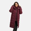 Navahoo Laubzauber Damen Winter Steppmantel Parka N080 Wine M - Gr. 38