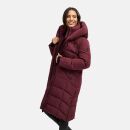 Navahoo Laubzauber Damen Winter Steppmantel Parka N080 Wine M - Gr. 38