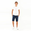 A. Salvarini Herren Leinen Shorts AS-408 Dunkelblau-W33