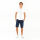 A. Salvarini Herren Leinen Shorts AS-408 Dunkelblau-W33