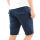 A. Salvarini Herren Leinen Shorts AS-408 Dunkelblau-W33