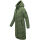 Marikoo Benikoo Damen lange Winter Steppjacke B949 Pine Olive-Größe S - Gr. 36