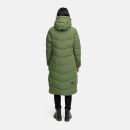 Marikoo Benikoo Damen lange Winter Steppjacke B949 Pine Olive-Größe XL - Gr. 42