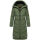 Marikoo Benikoo Damen lange Winter Steppjacke B949 Pine Olive-Größe XL - Gr. 42