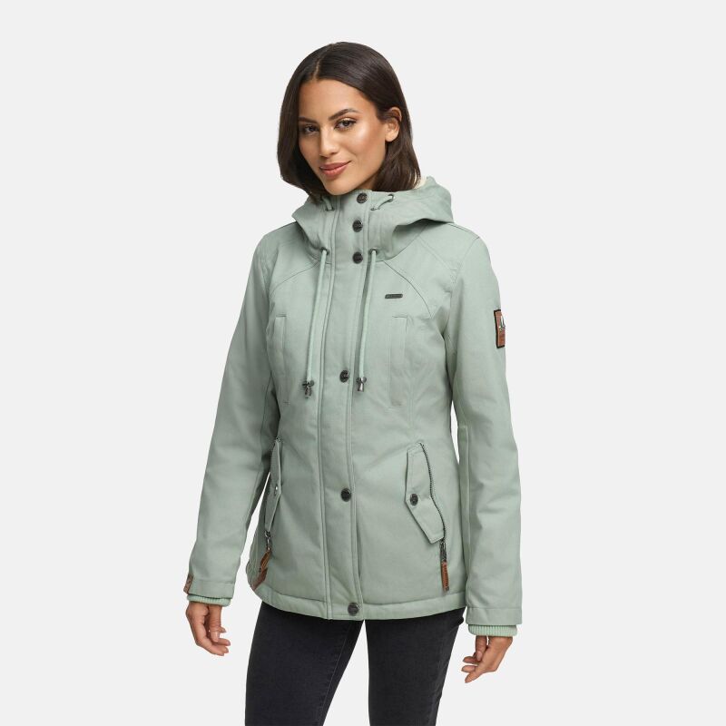 Marikoo Bikoo Damen Herbst Winter Jacke B802 Smokey Mint Größe M - Gr. 38