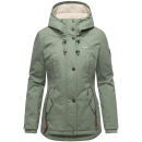 Marikoo Bikoo Damen Herbst Winter Jacke B802 Smokey Mint Größe M - Gr. 38