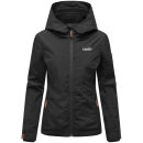 Marikoo Erdbeere Damen Herbst Winter Jacke mit Kapuze B659 Schwarz-Schwarz Größe XL - Gr. 42