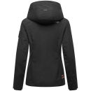 Marikoo Erdbeere Damen Herbst Winter Jacke mit Kapuze B659 Schwarz-Schwarz Größe XL - Gr. 42
