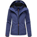 Marikoo Erdbeere Damen Herbst Winter Jacke mit Kapuze B659 Blue Violet Größe XS - Gr. 34
