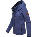 Marikoo Erdbeere Damen Herbst Winter Jacke mit Kapuze B659 Blue Violet Größe XS - Gr. 34