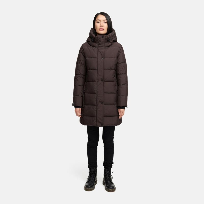 Marikoo Karumikoo Damen Winter Steppjacke B987 Choco Größe XXXL - Gr. 46