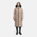 Navahoo Knuddelfee Damen lange Winterjacke B990 Taupe Grey Größe XXL - Gr. 44
