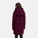 Marikoo Maikoo Damen Mantel mit Kapuze Trenchcoat Jacke B819 Wine Größe S - Gr. 36
