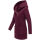 Marikoo Maikoo Damen Mantel mit Kapuze Trenchcoat Jacke B819 Wine Größe S - Gr. 36