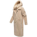 Navahoo Teddyzauber Damen Winterjacke Teddyfell-Mantel N041 Beige Größe XXXL - Gr. 46