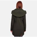 Marikoo Mayleen Damen Softshell Jacke mit Kapuze B856 Olive Größe XXXXL - Gr. 48