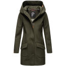 Marikoo Mayleen Damen Softshell Jacke mit Kapuze B856 Olive Größe XXXXL - Gr. 48