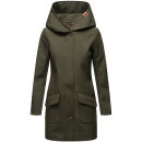 Marikoo Mayleen Damen Softshell Jacke mit Kapuze B856 Olive Größe XXXXL - Gr. 48