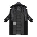 Navahoo Kuscheltraum Damen Winter Teddyfell Mantel N119 Schwarz Größe M - Gr. 38