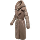 Navahoo Kuscheltraum Damen Winter Teddyfell Mantel N119 Taupe Grey Größe XL - Gr. 42