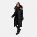 Navahoo Knusperherz Damen Winter Steppmantel N120 Schwarz Größe XXL - Gr. 44