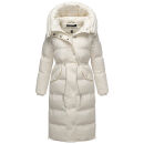 Navahoo Knusperherz Damen Winter Steppmantel N120 Offwhite Größe XL - Gr. 42