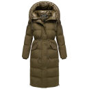 Navahoo Knusperherz Damen Winter Steppmantel N120 Khaki Größe XL - Gr. 42