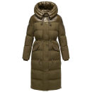 Navahoo Knusperherz Damen Winter Steppmantel N120 Khaki Größe XL - Gr. 42