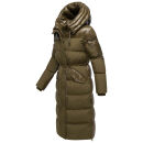 Navahoo Knusperherz Damen Winter Steppmantel N120 Khaki Größe XL - Gr. 42