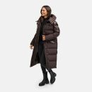 Navahoo Knusperherz Damen Winter Steppmantel N120 Choco Größe S - Gr. 36