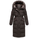 Navahoo Knusperherz Damen Winter Steppmantel N120 Choco Größe S - Gr. 36
