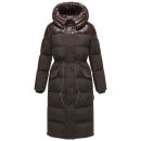 Navahoo Knusperherz Damen Winter Steppmantel N120 Choco Größe L - Gr. 40