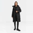 Marikoo Tabiaa Damen Winter Steppmantel N099 Schwarz Größe S - Gr. 36