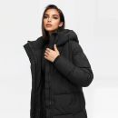 Marikoo Tabiaa Damen Winter Steppmantel N099 Schwarz Größe M - Gr. 38
